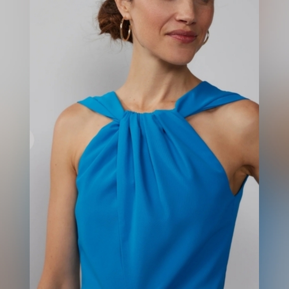 NY&Co Halter Neck Wrap Jumpsuit - Picture 4 of 7